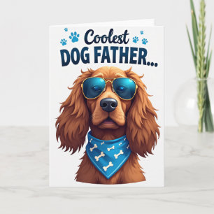 Joyeuse Fête des Pères Carte de Visage de Chiot