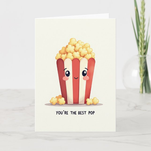 Joyeuse Fête des Pères Cartes de Maïs (Devant)