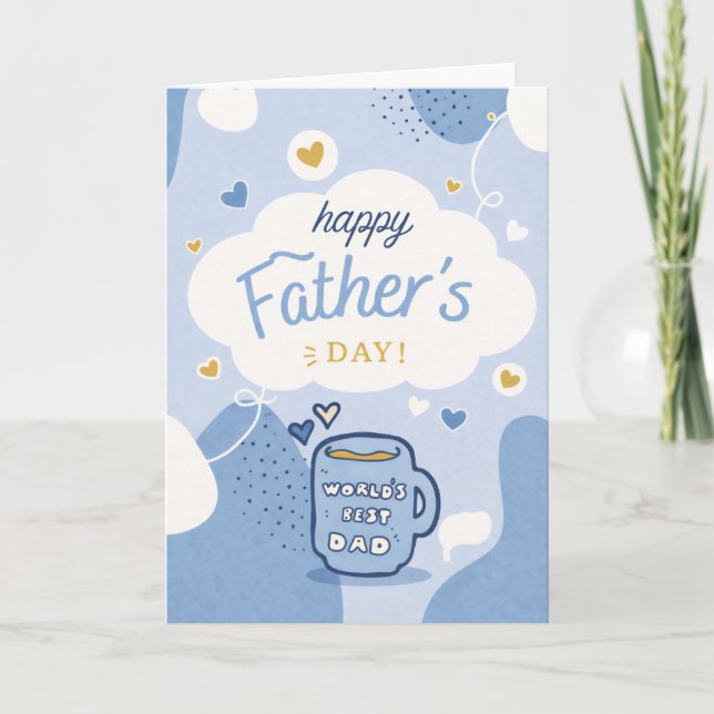 Joyeuse Fête des Pères Meilleure Carte pour Papa (Devant)