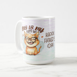 Joyeuse Fête des Pères Mug à Café Chat Drôle