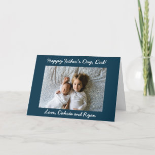 Joyeuse Fête des Pères Papa Carte Photo Personnali