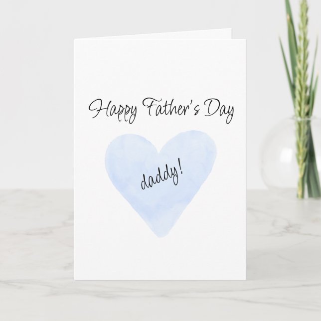 Joyeuse fête des pères pour carte de vœux Papa (Devant)
