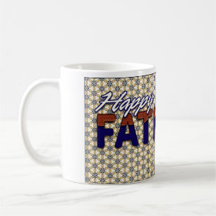 Joyeuse Fête des Pères Tasse à Café Blanche