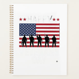Joyeuse fête des vétérans Drapeau Silhouette Vecto