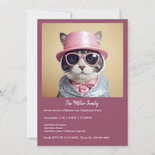 Joyeuse fête du Nouvel An - Chat déguisé