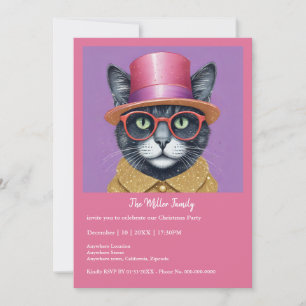 Joyeuse fête du Nouvel An - Chat déguisé