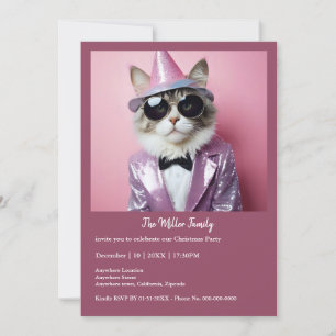Joyeuse fête du Nouvel An - Chat déguisé