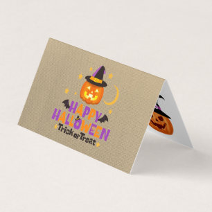 Joyeuse Halloween petites cartes de collage ou de