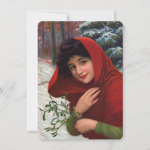 Joyeuse invitation de jeune fille de gui