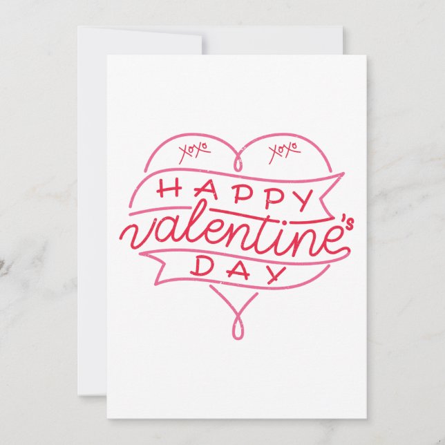 Joyeuse Invitation de la Saint-Valentin (Devant)