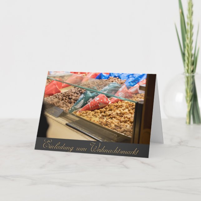 Joyeuse invitation Noël au marché de Noël (Devant)