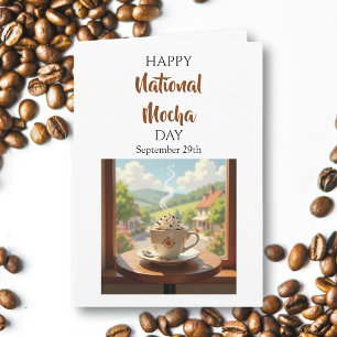 Joyeuse Journée nationale du mocha - Carte du 29 s