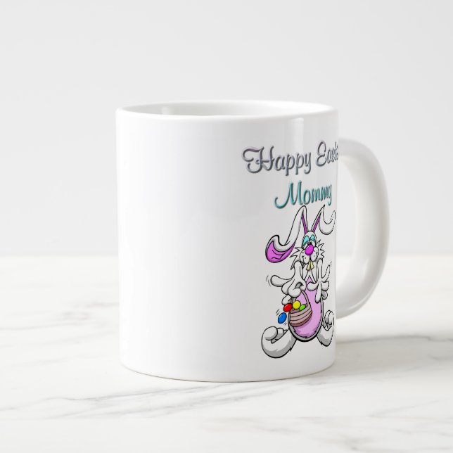 Joyeuse maman de Pâques Jumbo Mug (Devant droit)