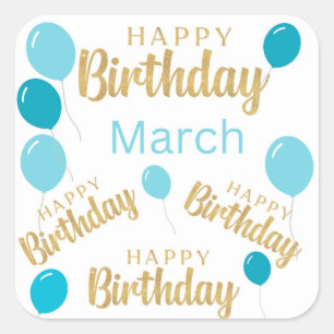 Joyeuse marche anniversaire anniversaires Sticker