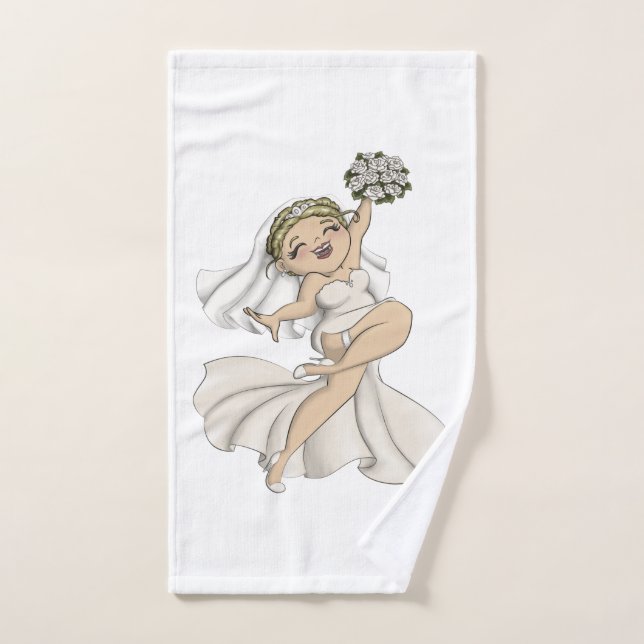 Joyeuse mariée 02 (Serviette à main)
