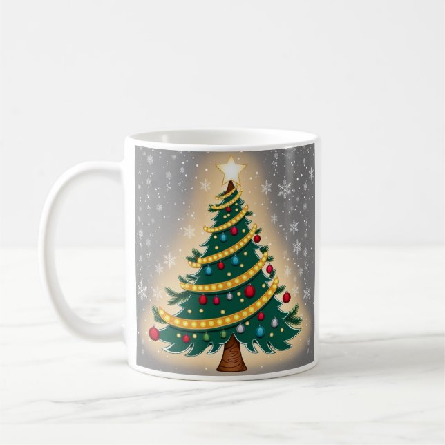 Joyeuse Mug classique de Noël, 11 oz (Gauche)