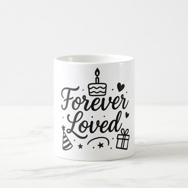 🎂 Joyeuse Mug d'anniversaire - Cu café coloré et  (Centre)