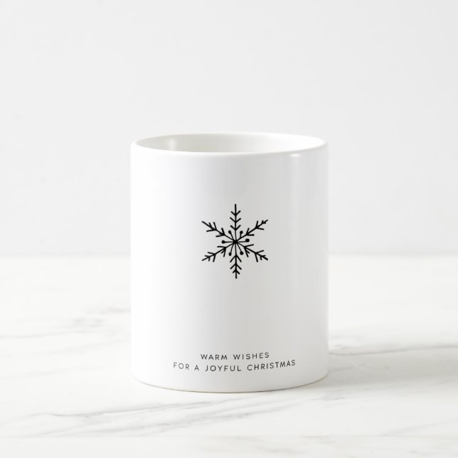 Joyeuse Mug de flocon de neige de Noël (Centre)