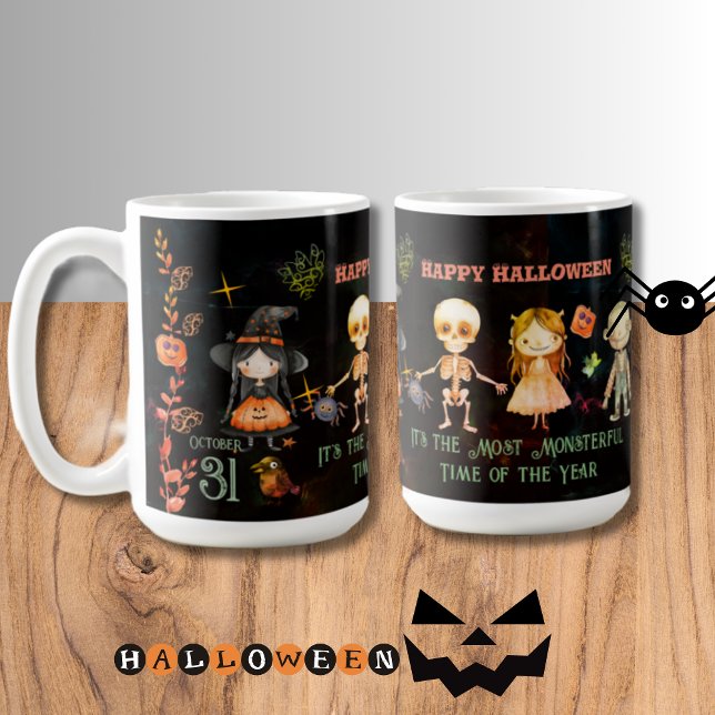 Joyeuse Mug de monstres d'Halloween (Happy Halloween Monsters Mug)