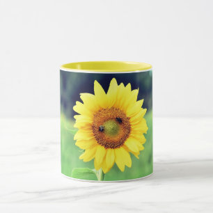 Joyeuse Mug en céramique de tournesol