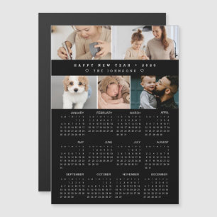 Joyeuse Nouvelle Année 2026 Calendrier Photo Colla