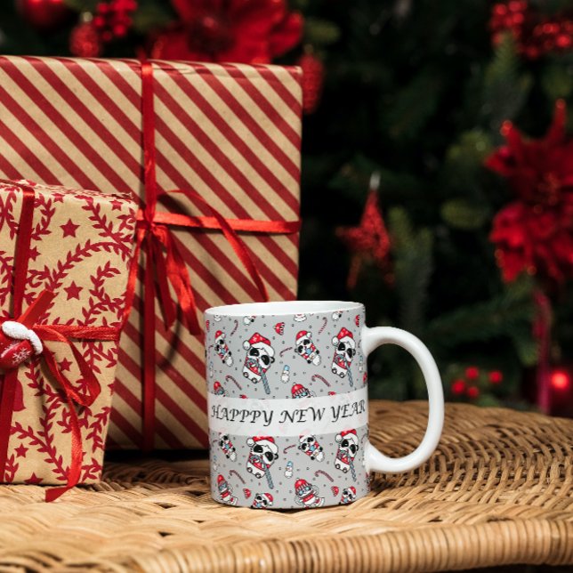 Joyeuse nouvelle année panda motif mug (Créateur téléchargé)