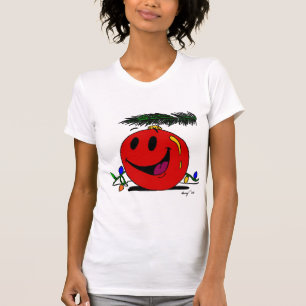 Joyeuse Ornament femmes Décontracté Scoop T-Shirt