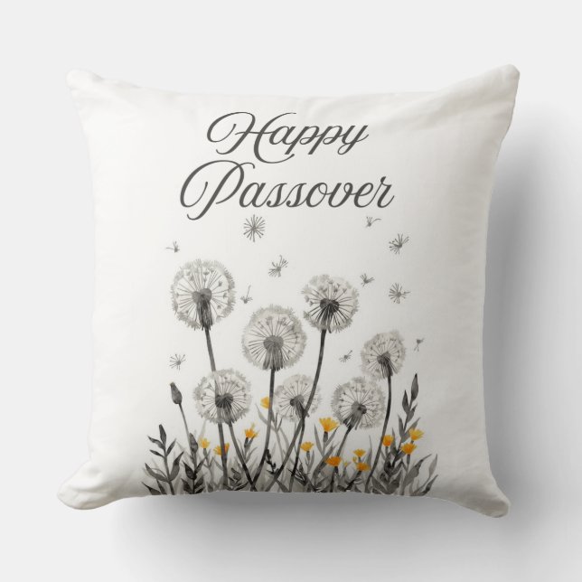 "Joyeuse Pâque" Coussin de Lancer (Recto)