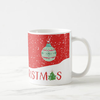 Joyeuse petite tasse de café de Noël d'ornements