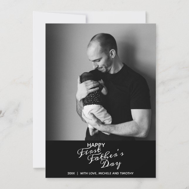 Joyeuse première fête des pères Typographie élégan (Devant)