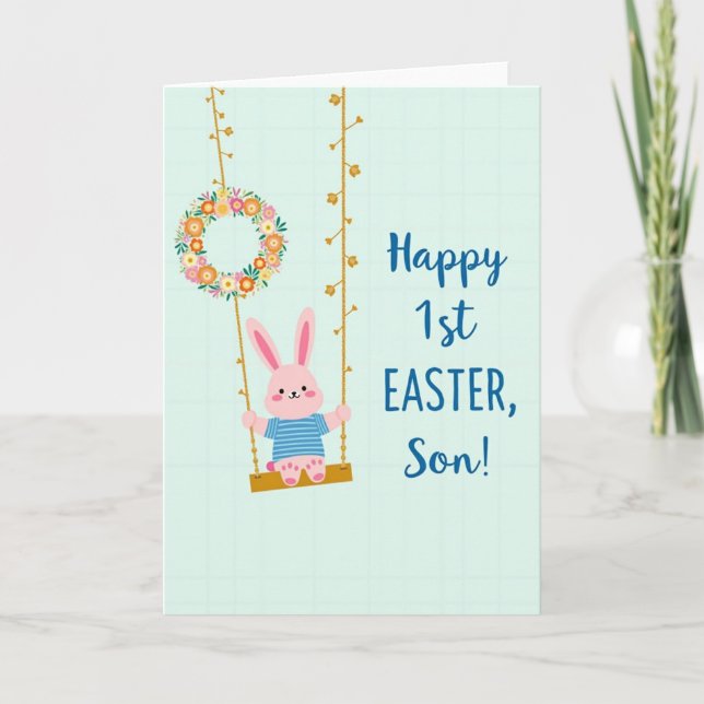 Joyeuse première Pâques Carte pour Fils (Devant)