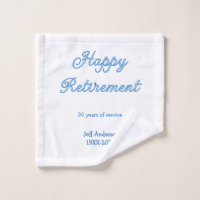 Joyeuse retraite bleue années de service nom paste