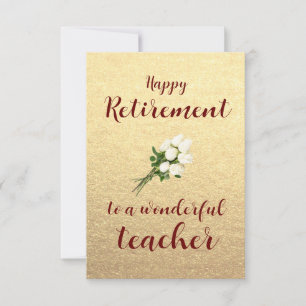 Joyeuse retraite professeur merci