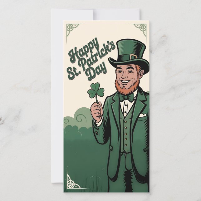 Joyeuse Saint-Patrick Leprechaun Vintage (Devant)