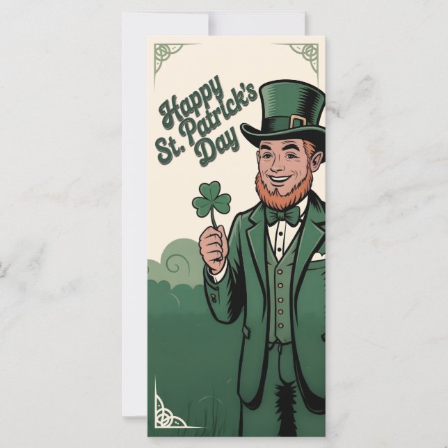 Joyeuse Saint-Patrick Leprechaun Vintage (Devant)