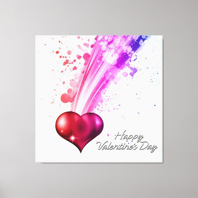 Joyeuse Saint-Valentin 6 Toile enveloppée (Recto)