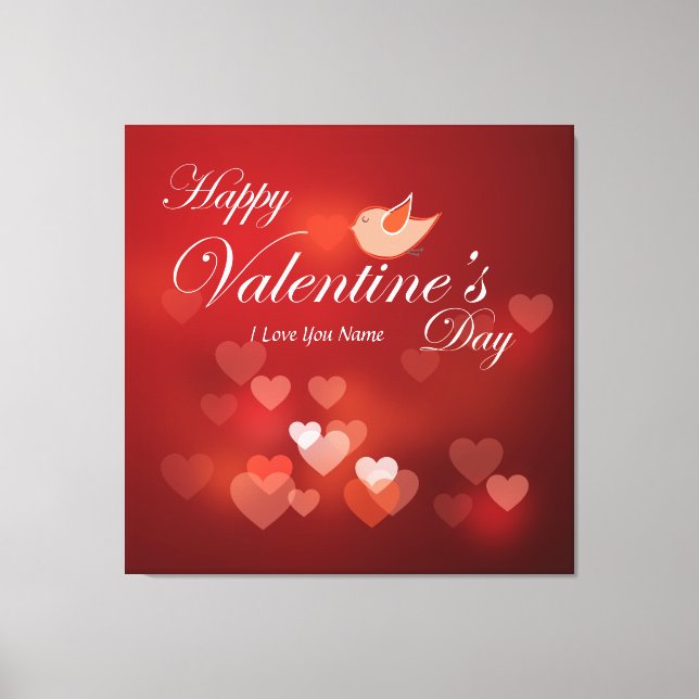 Joyeuse Saint-Valentin 6 Toile enveloppée (Recto)