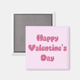 Joyeuse Saint-Valentin Aimant Paillettes