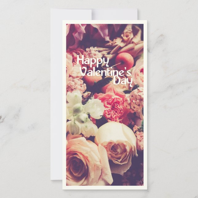 Joyeuse Saint-Valentin avec Fleur Vintage (Devant)