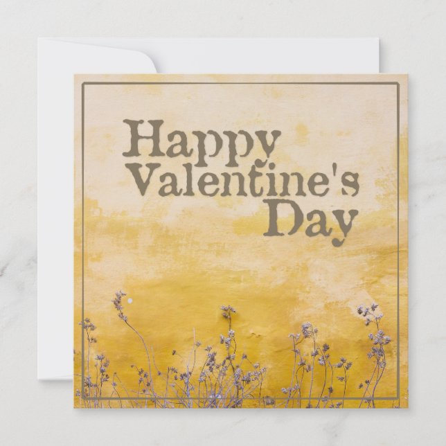 Joyeuse Saint-Valentin avec Prairie de Fleurs Vint (Devant)