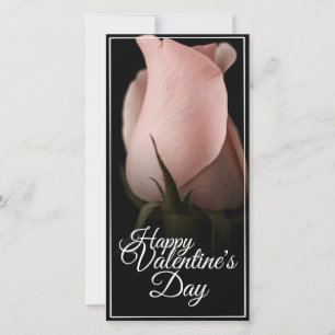Joyeuse Saint-Valentin avec rose rose