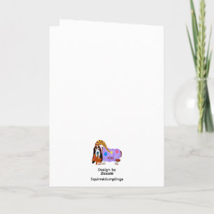Joyeuse Saint-Valentin Basset Chien Carte
