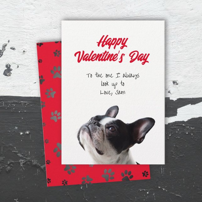 Joyeuse Saint-Valentin Carte Boston Terrier (Créateur téléchargé)