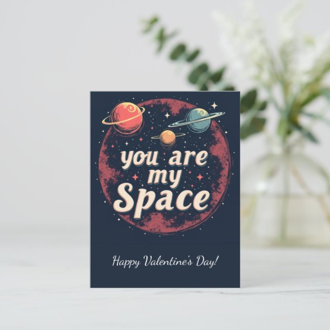 Joyeuse Saint-Valentin ! Carte de la Saint-Valenti (Debout devant)