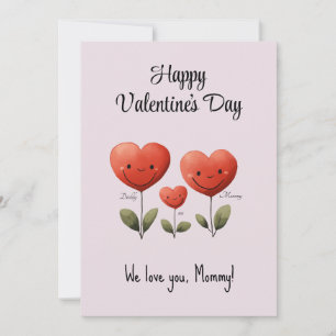 Joyeuse Saint-Valentin, Carte de Papa & Bébé, 