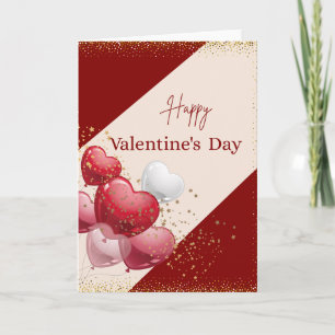 Joyeuse Saint-Valentin Carte de Vœux Cœur Romantiq
