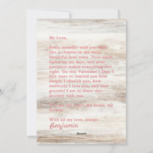 Joyeuse Saint-Valentin Carte de Vœux Rustique Roma