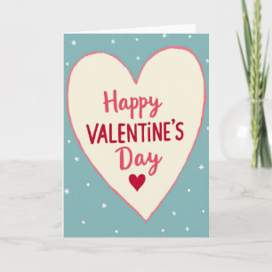 Joyeuse Saint-Valentin Carte Flocon de Neige