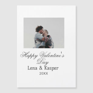 Joyeuse Saint-Valentin couple photo moderne simple