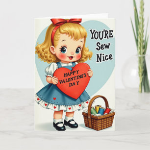 Joyeuse Saint-Valentin Couture Agréable Carte